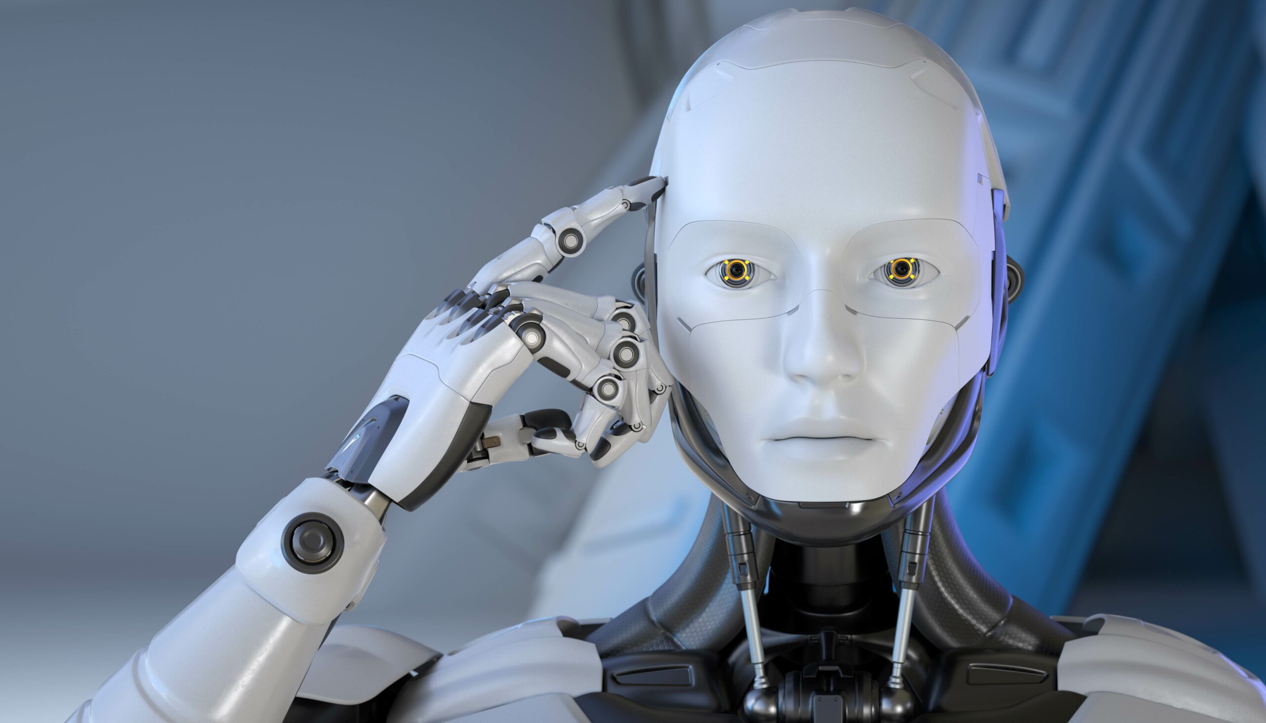 the-robot-put-his-finger-to-the-head-2024-12-05-14-02-18-utc - klein formaat