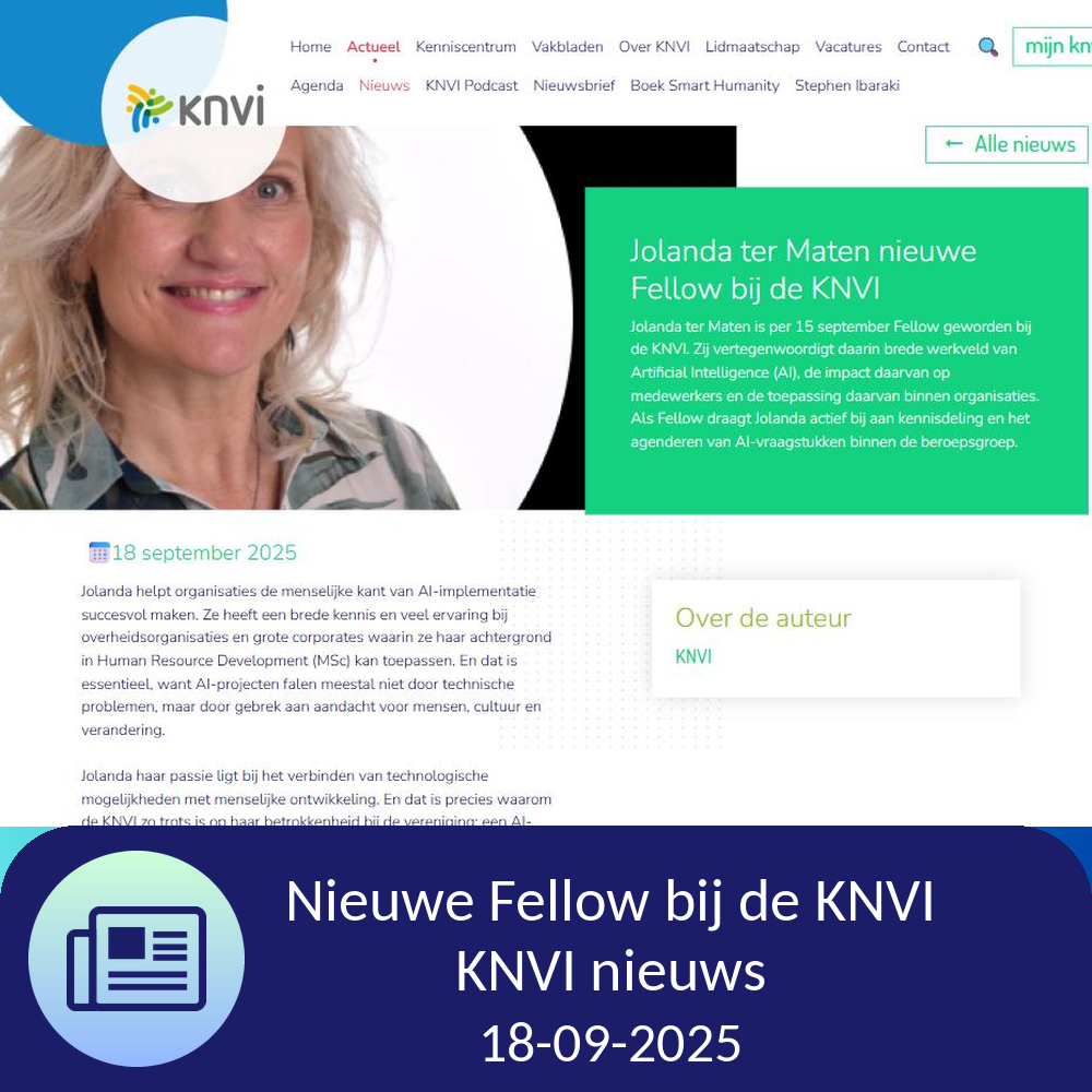 Nieuwe Fellow bij de KNVI 18-09-2025 - KNVI